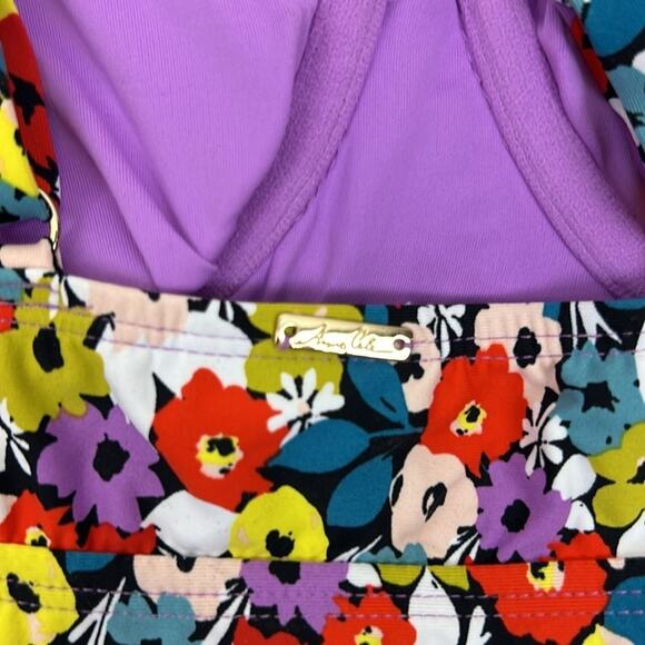 Anne Cole Womens 32C/34B floral tankini top, beach summer new - Picture 8 of 10